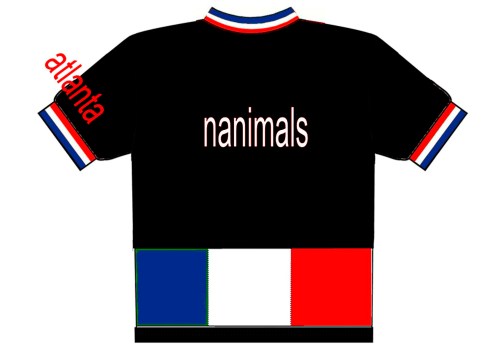 New cycling jersey rear view